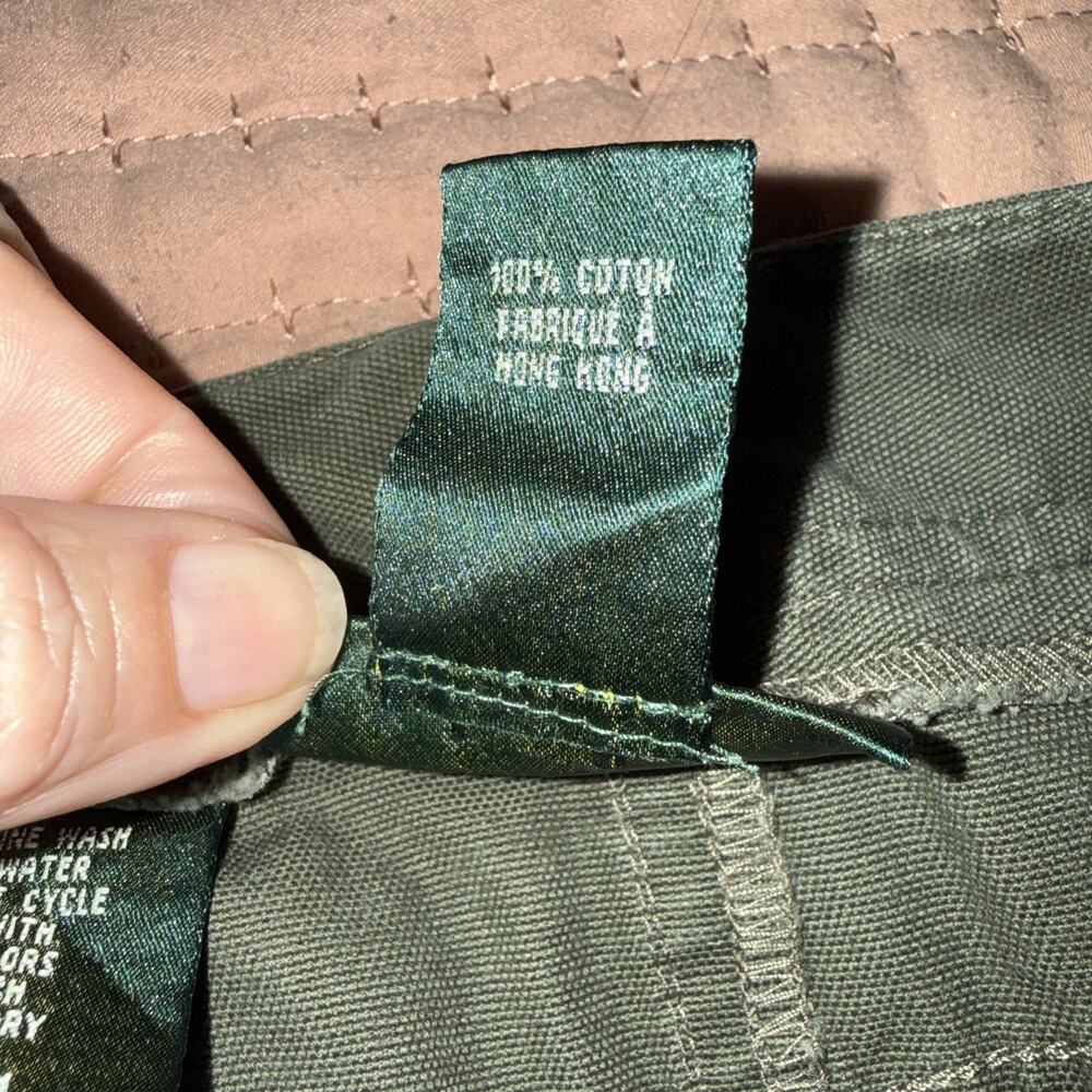 Lauren Ralph Lauren Vintage Y2K Army Green Button From Mini Skirt Sz 8P EUC Prep - Picture 8 of 8